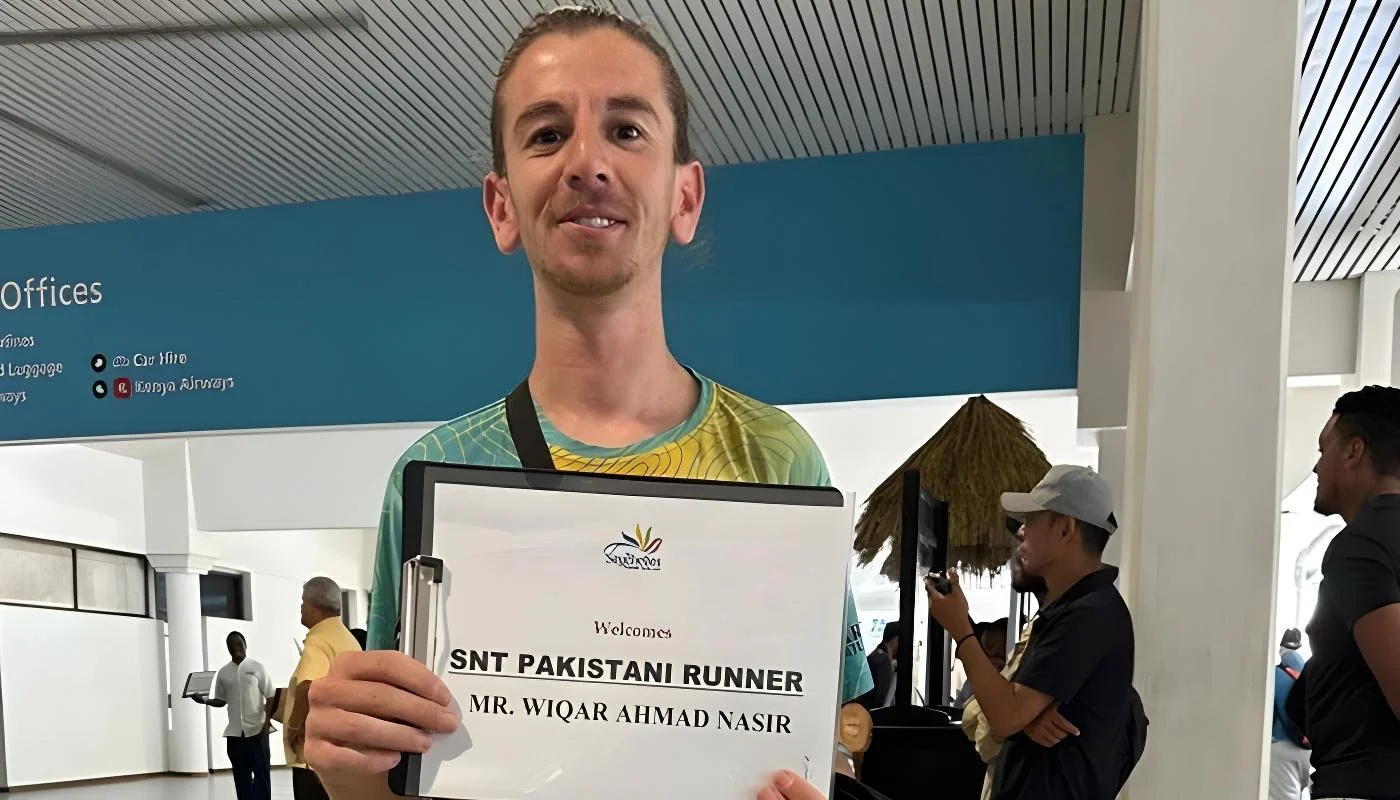پاکستانی رنر وقار احمد نے سیشلز ٹریل رن جیت لیا