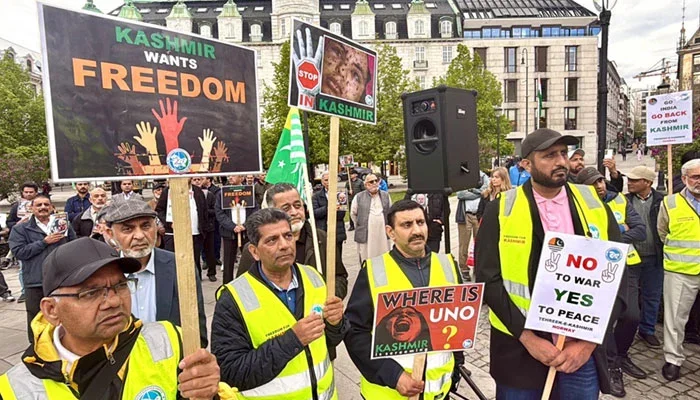 مودی کادورہ ناروے  ،پاکستانی،کشمیری کمیونٹی کا احتجاج