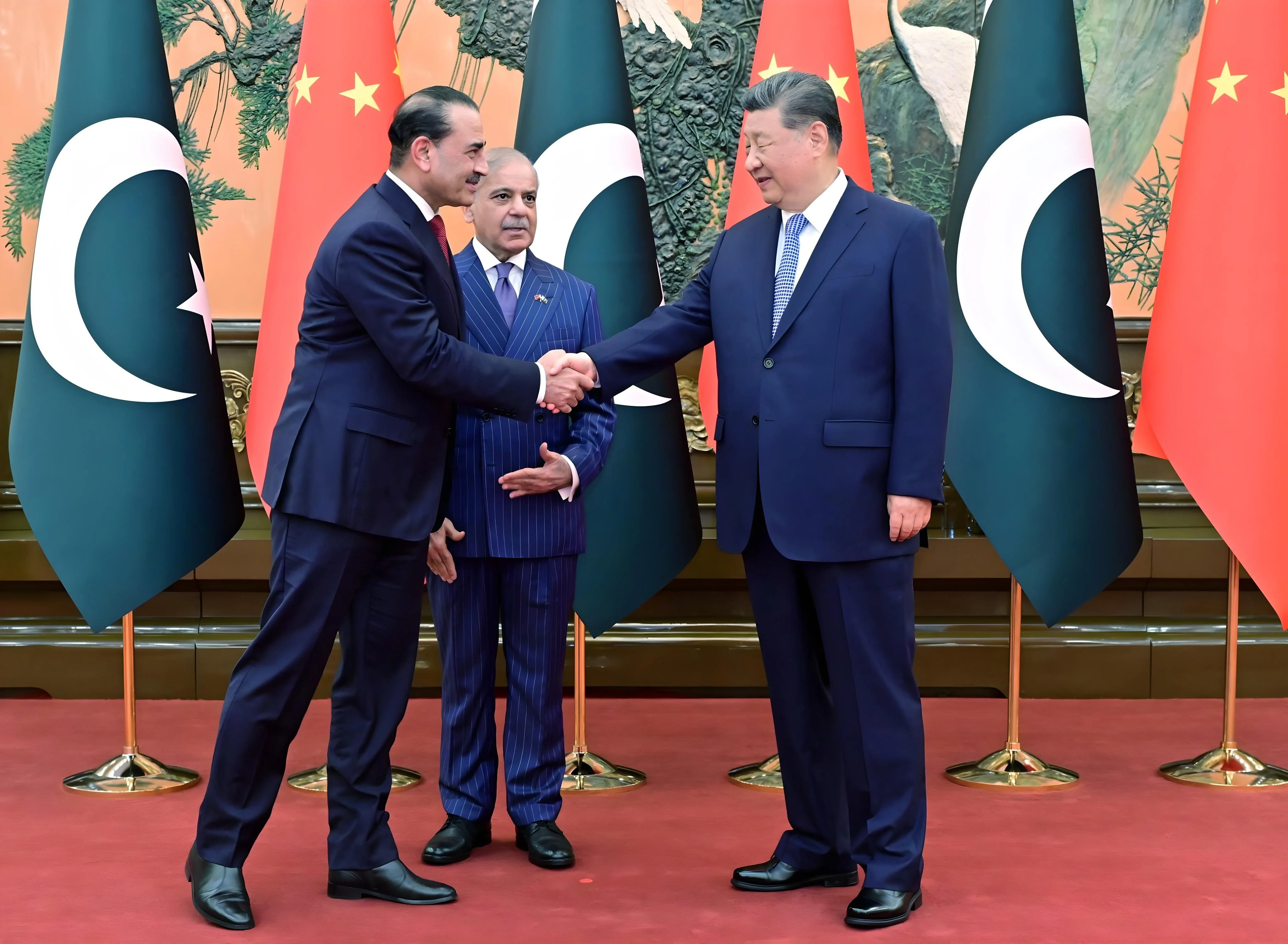 فیلڈ مارشل کی چینی صدر اور وزیراعظم  کے ساتھ غیر رسمی ملاقات