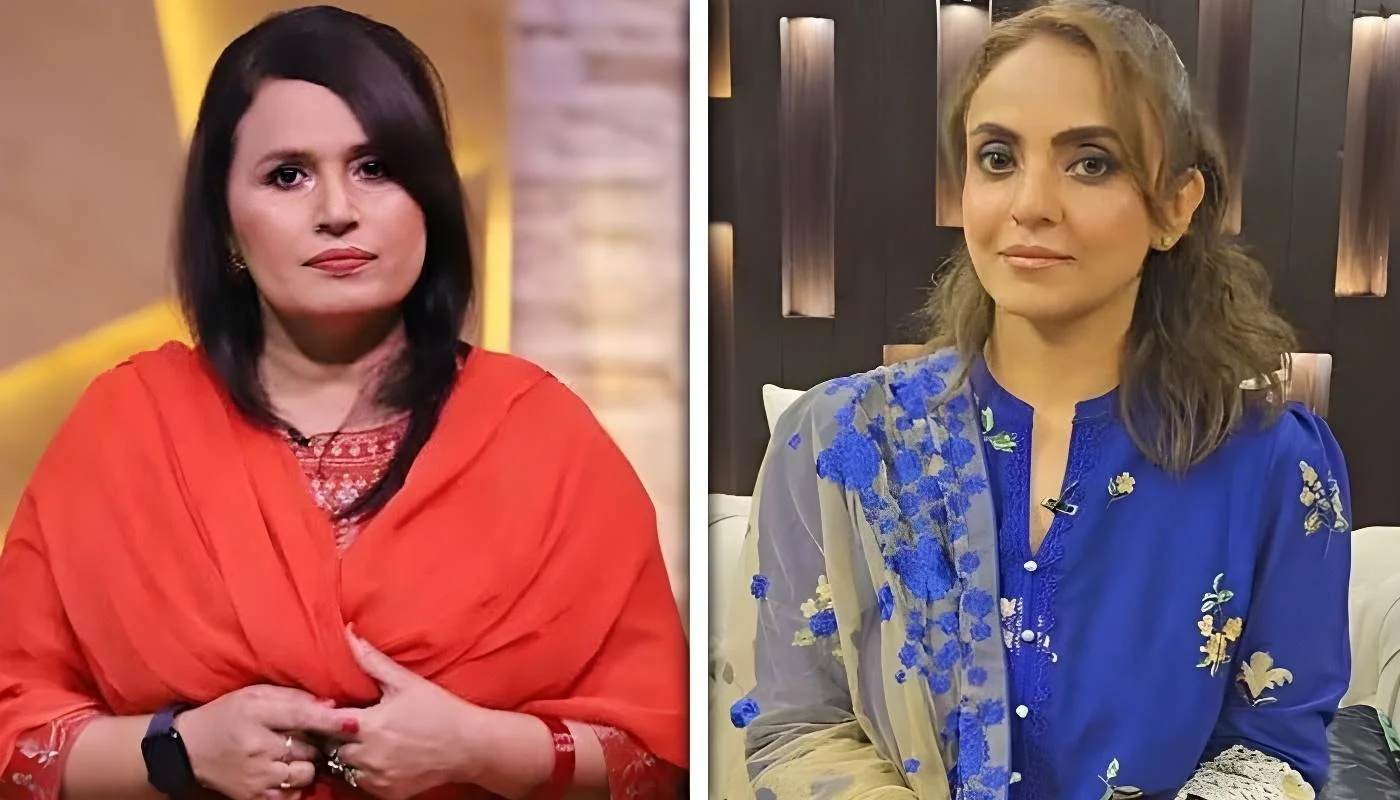 نادیہ خان اور صائمہ اکرم چوہدری کے درمیان لفظی جنگ چھڑ گئی