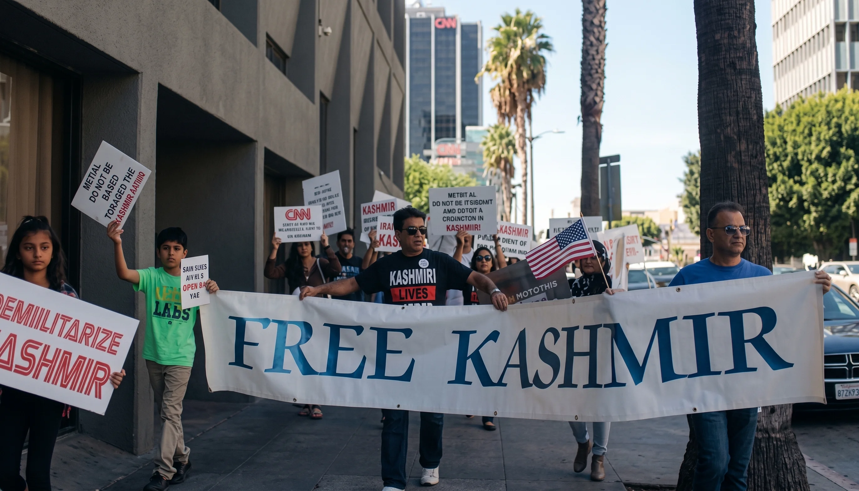 جنیوا میں مقبوضہ کشمیر کی صورتحال پر احتجاج