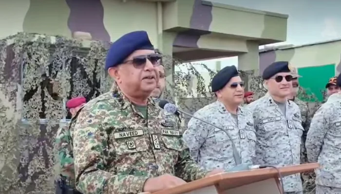 نیول چیف کا سی اسپارک 2026ء مشق کا جائزہ