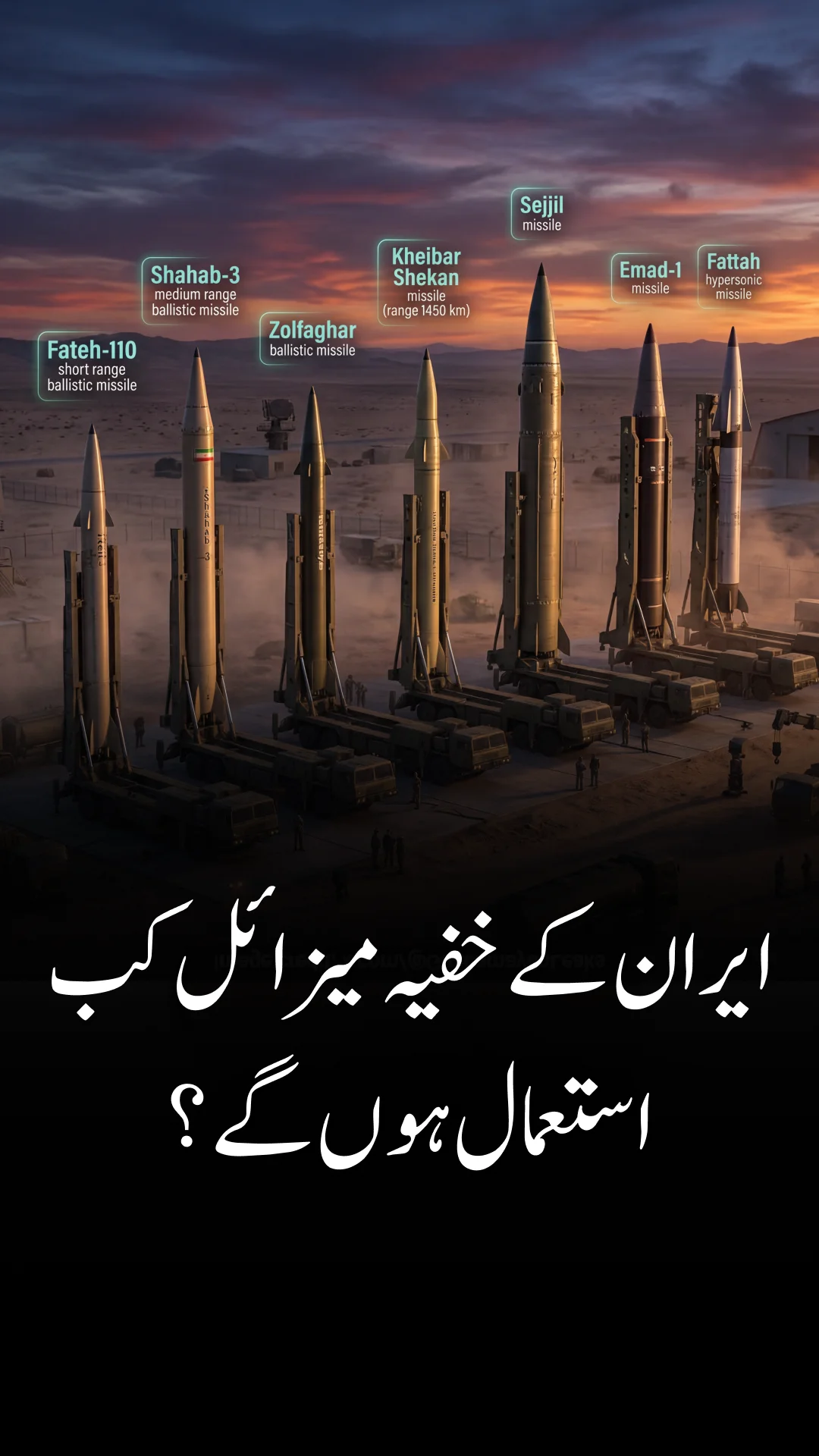 خیال کیا جاتا ہے کہ ایران کے پاس مشرق وسطیٰ کے سب سے بڑے بیلسٹک میزائل اسلحہ خانے میں سے ایک ہے