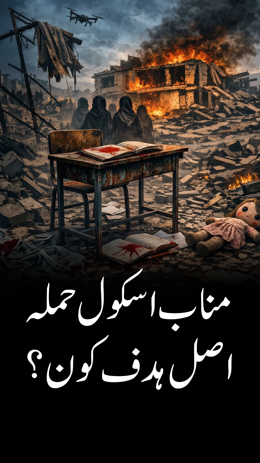 میناب اسکول ہڑتال: AI، جنگی حربوں، اور حقیقی اہداف پر سوالات اٹھتے ہیں